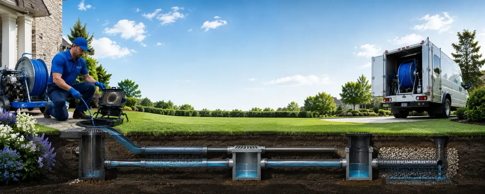 Outdoor drain cleaning information for Monon, IN